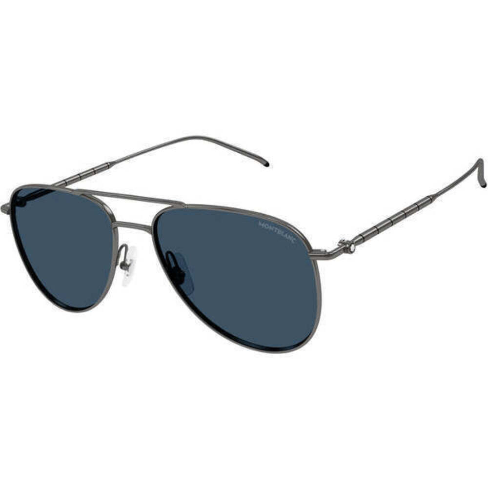 Mont Blanc MB0311S Sunglasses Ruthenium Metal Aviator